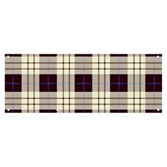 Gray, Purple And Blue Plaids Banner And Sign 8  X 3 