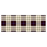 Gray, purple and blue plaids Banner and Sign 8  x 3  Front