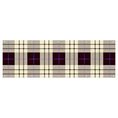 Gray, Purple And Blue Plaids Banner And Sign 12  X 4 