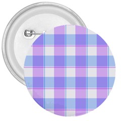 Cotton Candy Plaids - Blue, Pink, White 3  Buttons