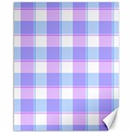 Cotton candy plaids - Blue, pink, white Canvas 16  x 20  15.75 x19.29  Canvas - 1