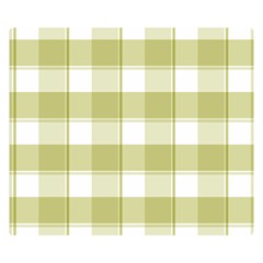 Green Tea Plaids - Green White Double Sided Flano Blanket (small)  by ConteMonfrey