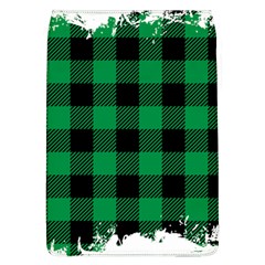 Black And Green Modern Plaids Removable Flap Cover (l) by ConteMonfrey