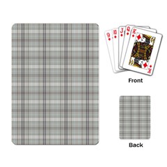 Vintage Gray Plaids Playing Cards Single Design (rectangle) by ConteMonfrey