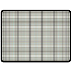 Vintage Gray Plaids Fleece Blanket (large)  by ConteMonfrey