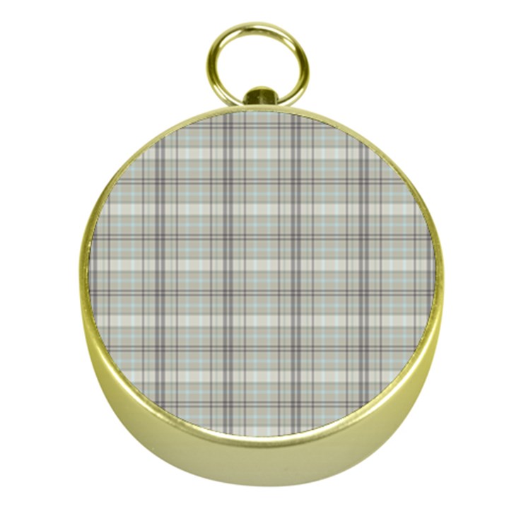 Vintage gray plaids Gold Compasses