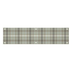 Vintage Gray Plaids Banner And Sign 4  X 1  by ConteMonfrey