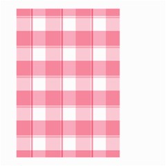Pink And White Plaids Small Garden Flag (two Sides) by ConteMonfrey
