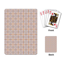 Portuguese Vibes - Brown and white geometric plaids Playing Cards Single Design (Rectangle)
