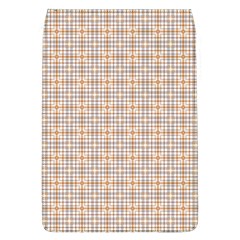 Portuguese Vibes - Brown and white geometric plaids Removable Flap Cover (L)