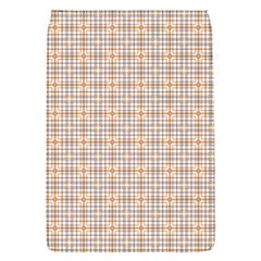 Portuguese Vibes - Brown and white geometric plaids Removable Flap Cover (S)