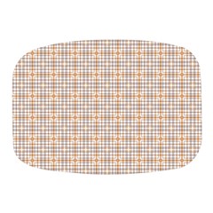 Portuguese Vibes - Brown and white geometric plaids Mini Square Pill Box