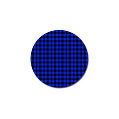 Black And Bic Blue Plaids Golf Ball Marker (10 Pack) by ConteMonfrey