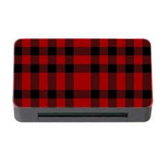 Red And Black Plaids Memory Card Reader With Cf by ConteMonfrey