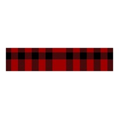 Red And Black Plaids Velvet Scrunchie by ConteMonfrey