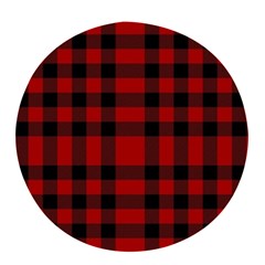 Red And Black Plaids Pop Socket (white) by ConteMonfrey