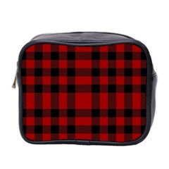 Red And Black Plaids Mini Toiletries Bag (two Sides) by ConteMonfrey