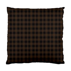 Brown and black small plaids Standard Cushion Case (Two Sides)