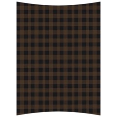 Brown and black small plaids Back Support Cushion