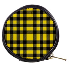 Yellow Plaids Straight Mini Makeup Bag by ConteMonfrey