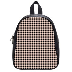 Purple Black Small Plaids School Bag (small) by ConteMonfrey