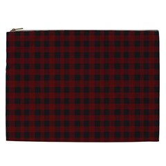 Black Red Small Plaids Cosmetic Bag (xxl) by ConteMonfrey