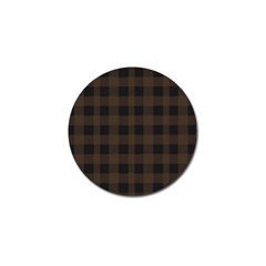 Brown And Black Plaids Golf Ball Marker (10 Pack) by ConteMonfrey