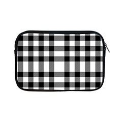 Black White Plaids  Apple Ipad Mini Zipper Cases by ConteMonfrey