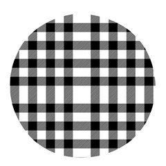 Black White Plaids  Pop Socket by ConteMonfrey