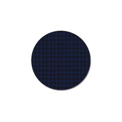 Black And Blue Classic Small Plaids Golf Ball Marker (10 Pack)