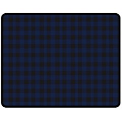 Black And Blue Classic Small Plaids Fleece Blanket (medium)  by ConteMonfrey