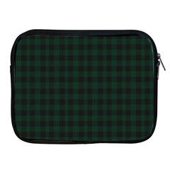 Black And Dark Green Small Plaids Apple Ipad 2/3/4 Zipper Cases by ConteMonfrey