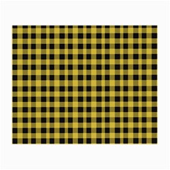 Black And Yellow Small Plaids Small Glasses Cloth (2 Sides) by ConteMonfrey