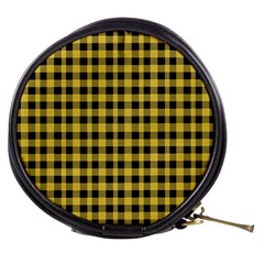 Black And Yellow Small Plaids Mini Makeup Bag by ConteMonfrey