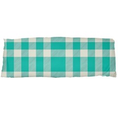 Turquoise Plaids Body Pillow Case Dakimakura (two Sides) by ConteMonfrey