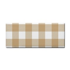 Clean Brown And White Plaids Hand Towel by ConteMonfrey