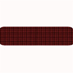 Dark Red Small Plaids Lines Large Bar Mats by ConteMonfrey