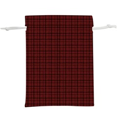 Dark Red Small Plaids Lines  Lightweight Drawstring Pouch (xl) by ConteMonfrey