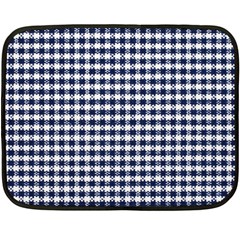 Small Blue And White Plaids Fleece Blanket (mini) by ConteMonfrey