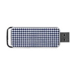 Small blue and white plaids Portable USB Flash (Two Sides) Front