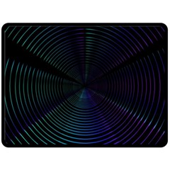 Circle Ring Background Wallpaper Double Sided Fleece Blanket (large) 