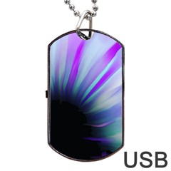 Mirror Fractal Dog Tag Usb Flash (one Side) by Sparkle