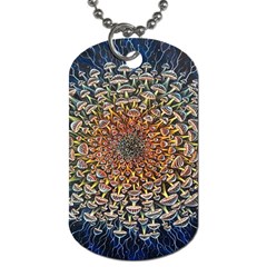 Mirror Fractal Dog Tag (two Sides)