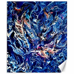 Cobalt Delta Canvas 8  X 10  by kaleidomarblingart