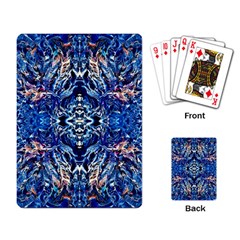 Cobalt Arabesque Playing Cards Single Design (rectangle) by kaleidomarblingart