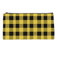 Black And Yellow Small Plaids Pencil Case by ConteMonfrey