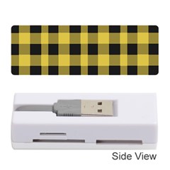 Black And Yellow Small Plaids Memory Card Reader (stick) by ConteMonfrey