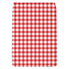 Straight Red White Small Plaids Removable Flap Cover (L)