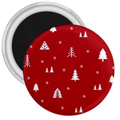 Abstract-cute-christmas Seamless 3  Magnets