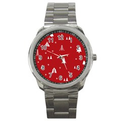 Abstract-cute-christmas Seamless Sport Metal Watch by nateshop